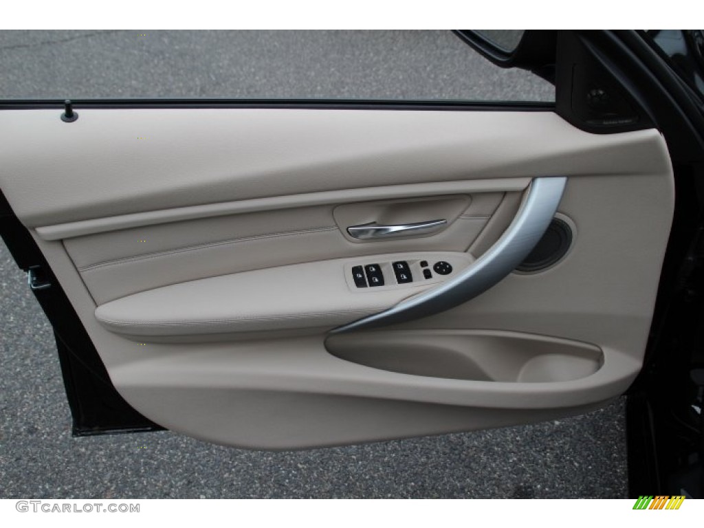 2013 BMW 3 Series 335i xDrive Sedan Oyster Door Panel Photo #88412670