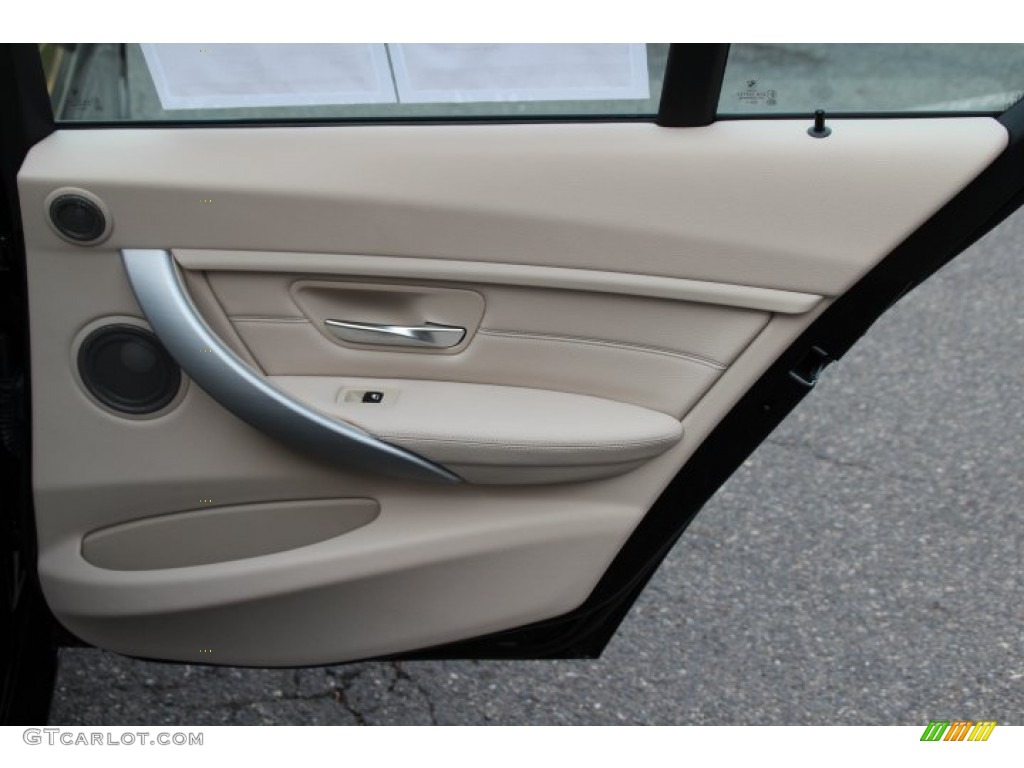 2013 BMW 3 Series 335i xDrive Sedan Oyster Door Panel Photo #88412979