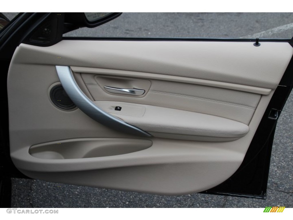 2013 BMW 3 Series 335i xDrive Sedan Oyster Door Panel Photo #88413024