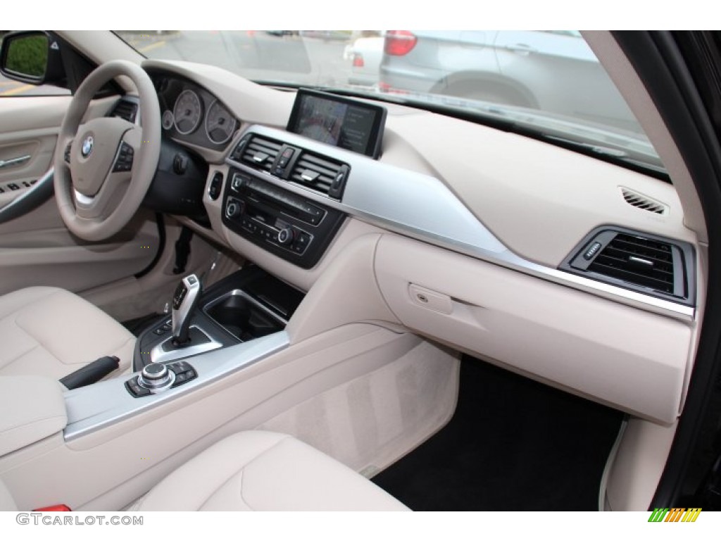 2013 BMW 3 Series 335i xDrive Sedan Oyster Dashboard Photo #88413045