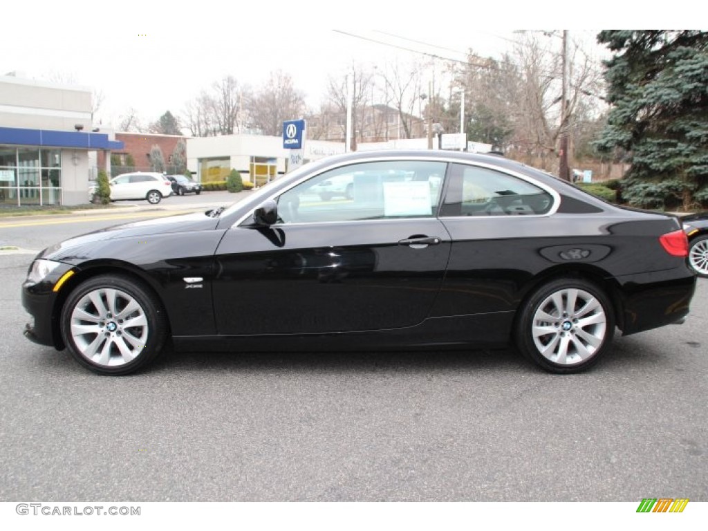 2013 3 Series 328i xDrive Coupe - Jet Black / Black photo #5