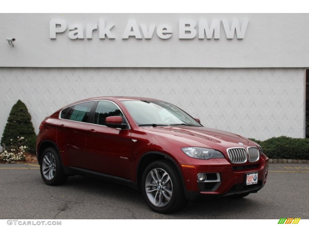 2013 X6 xDrive50i - Vermilion Red Metallic / Black photo #1