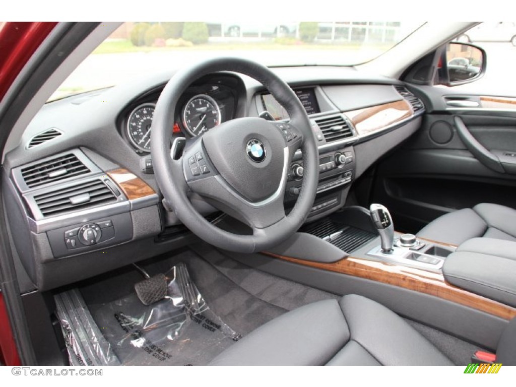 Black Interior 2013 BMW X6 xDrive50i Photo #88414920