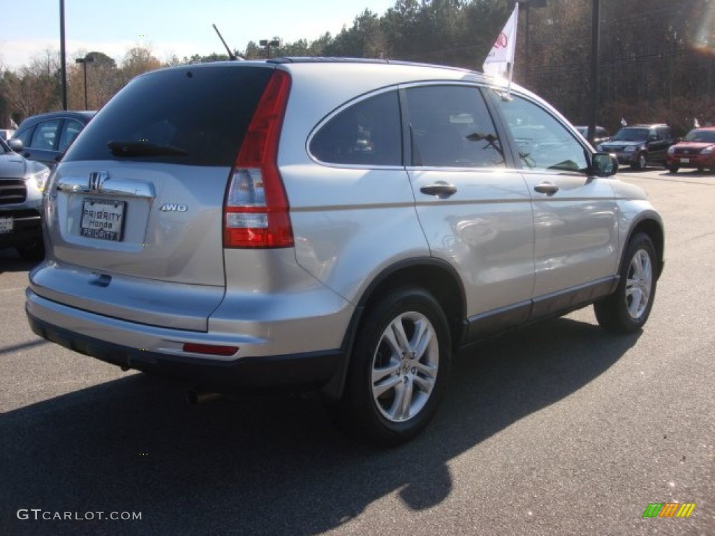 2010 CR-V EX AWD - Alabaster Silver Metallic / Black photo #5