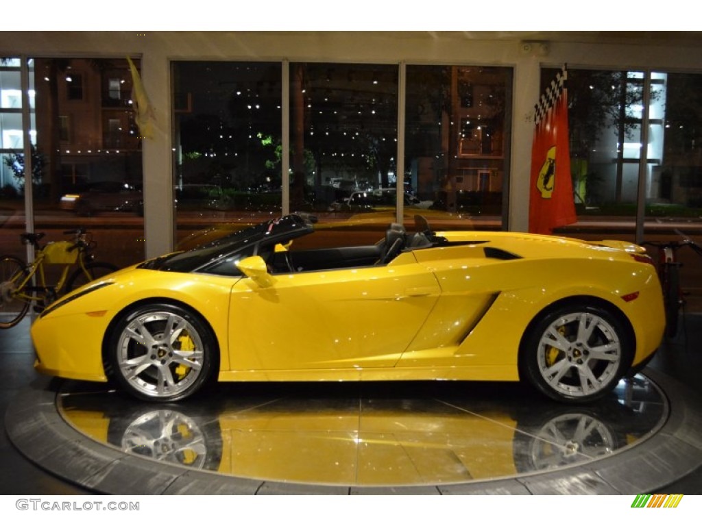 Giallo Halys (Yellow) 2008 Lamborghini Gallardo Spyder Exterior Photo #88415165