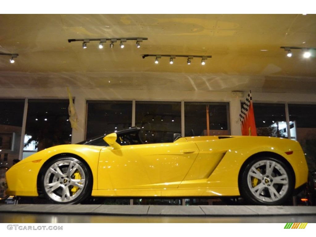 Giallo Halys (Yellow) 2008 Lamborghini Gallardo Spyder Exterior Photo #88415214
