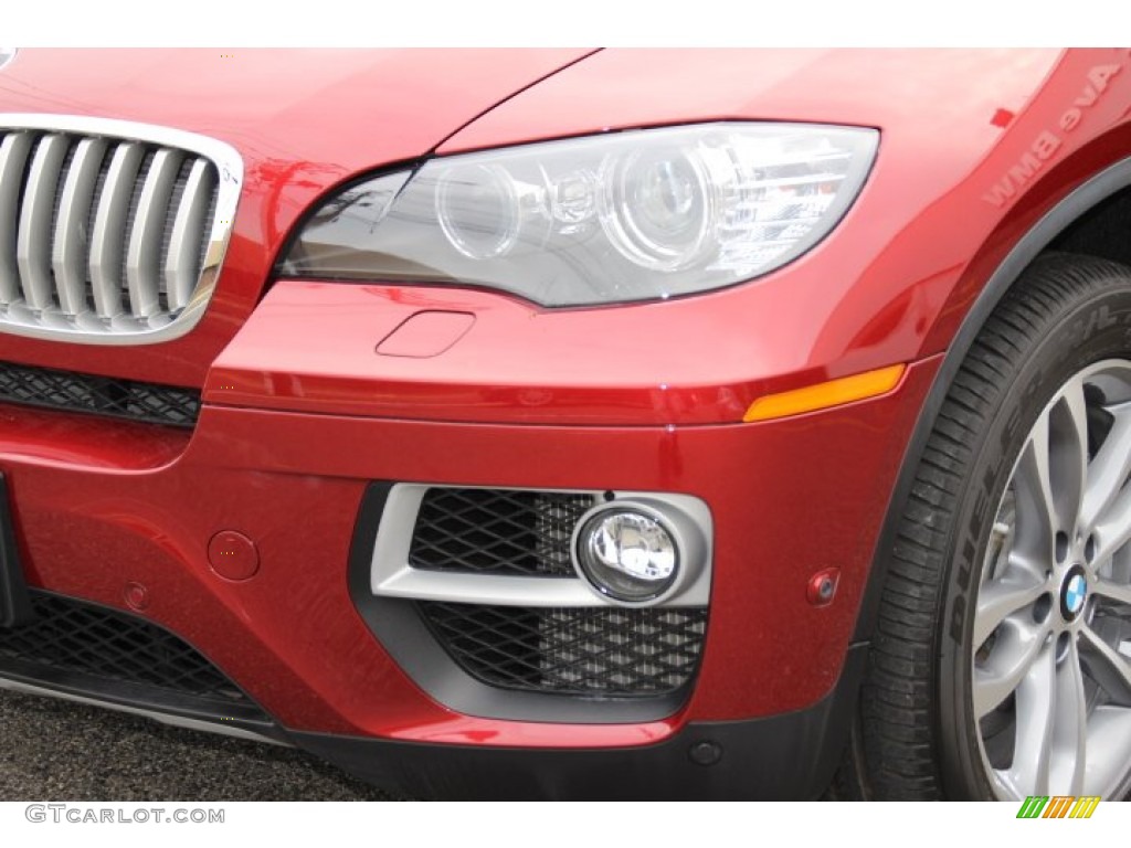 2013 X6 xDrive50i - Vermilion Red Metallic / Black photo #28