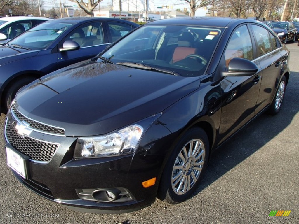 2014 Cruze Eco - Black Granite Metallic / Jet Black/Sport Red photo #1