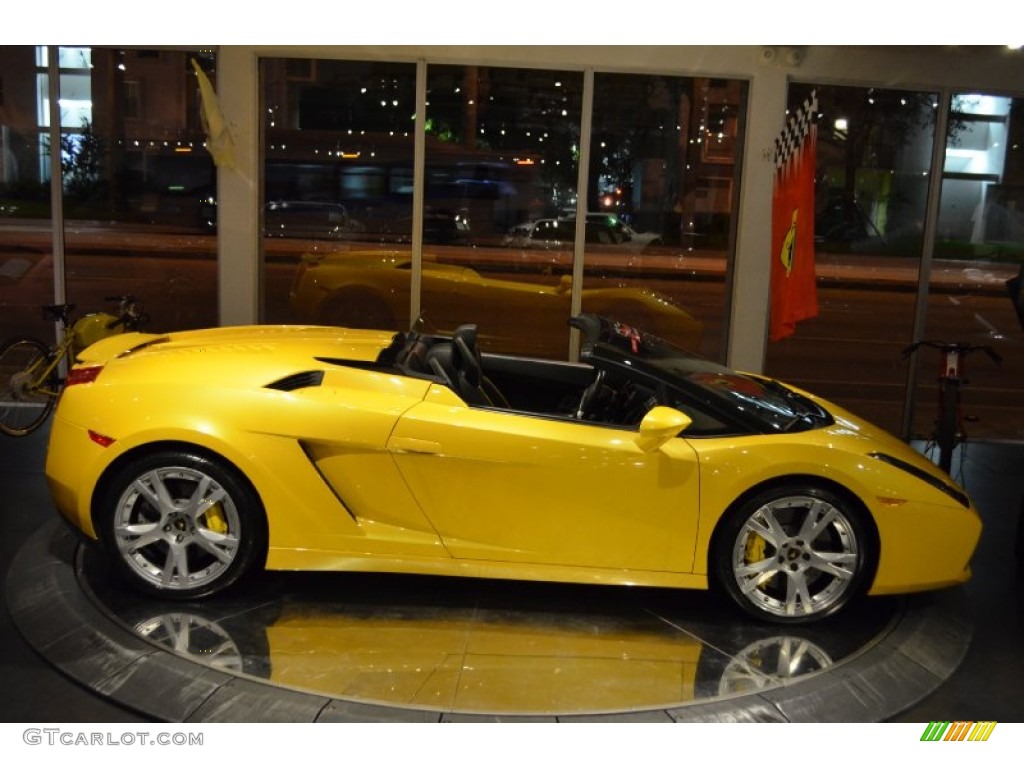 Giallo Halys (Yellow) 2008 Lamborghini Gallardo Spyder Exterior Photo #88415466