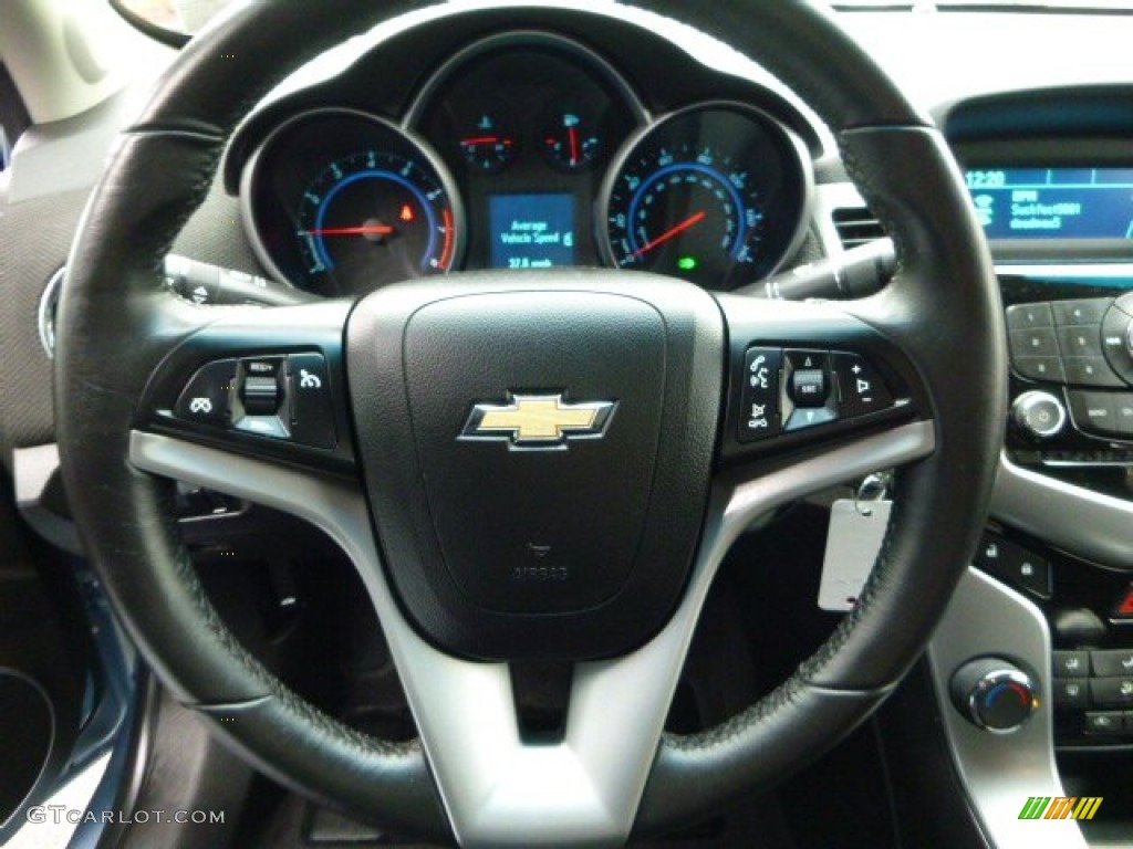 2011 Chevrolet Cruze ECO Jet Black Steering Wheel Photo #88415607