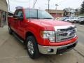 2014 Race Red Ford F150 XLT SuperCab 4x4  photo #3