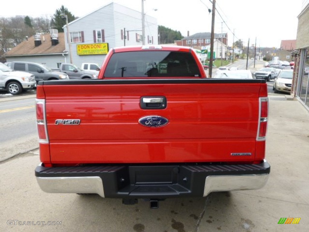 2014 F150 XLT SuperCab 4x4 - Race Red / Steel Grey photo #5