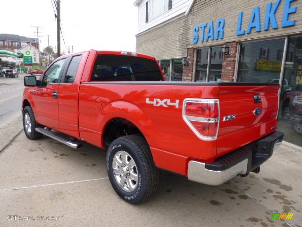 2014 F150 XLT SuperCab 4x4 - Race Red / Steel Grey photo #6