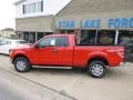 2014 Race Red Ford F150 XLT SuperCab 4x4  photo #7