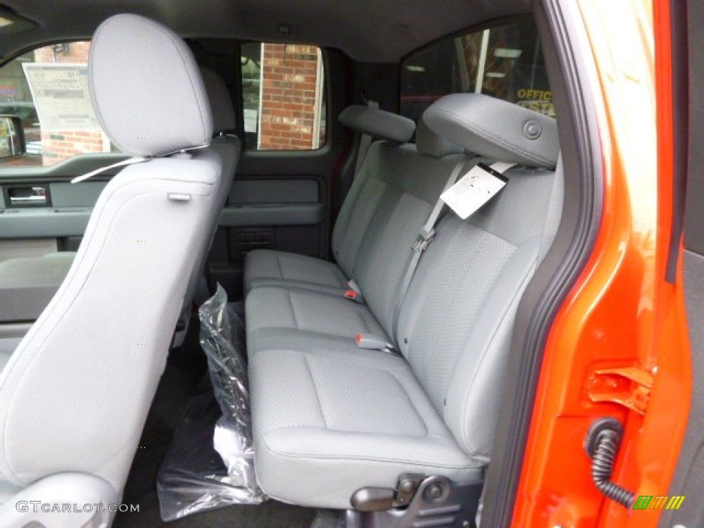 Steel Grey Interior 2014 Ford F150 XLT SuperCab 4x4 Photo #88416345