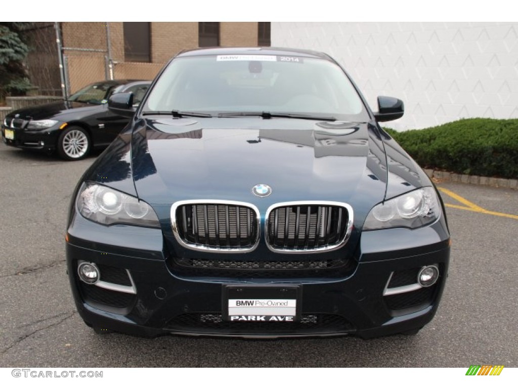 2014 X6 xDrive35i - Midnight Blue Metallic / Black photo #7