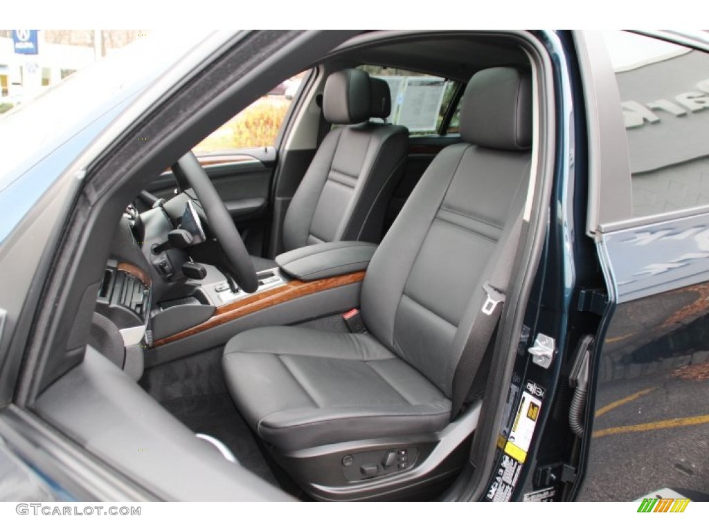 Black Interior 2014 BMW X6 xDrive35i Photo #88416471