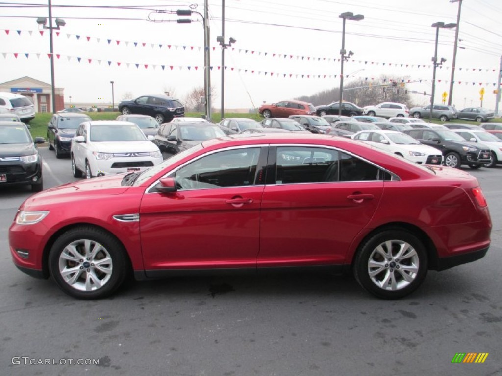 2010 Taurus SEL - Red Candy Metallic / Charcoal Black photo #4