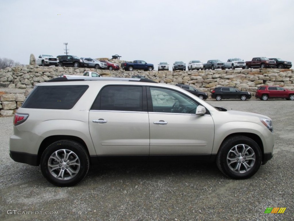 2014 Acadia SLT AWD - Champagne Silver Metallic / Dark Cashmere photo #1