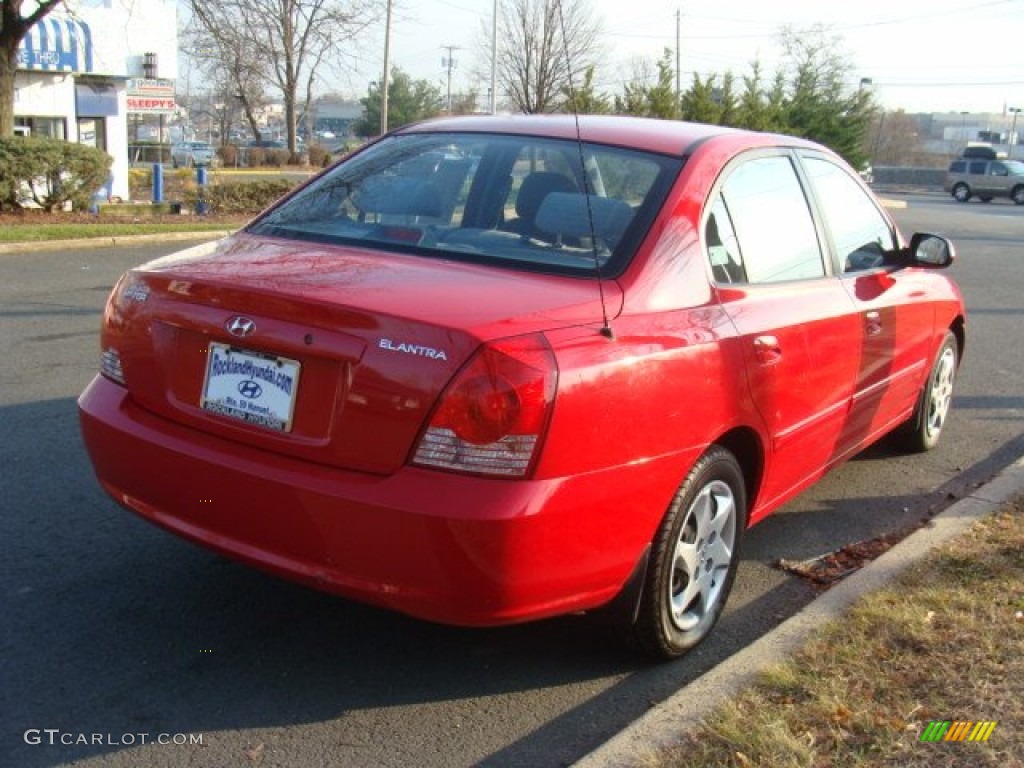 2005 Rally Red Hyundai Elantra GT Sedan 88406910 Photo 4 GTCarLot