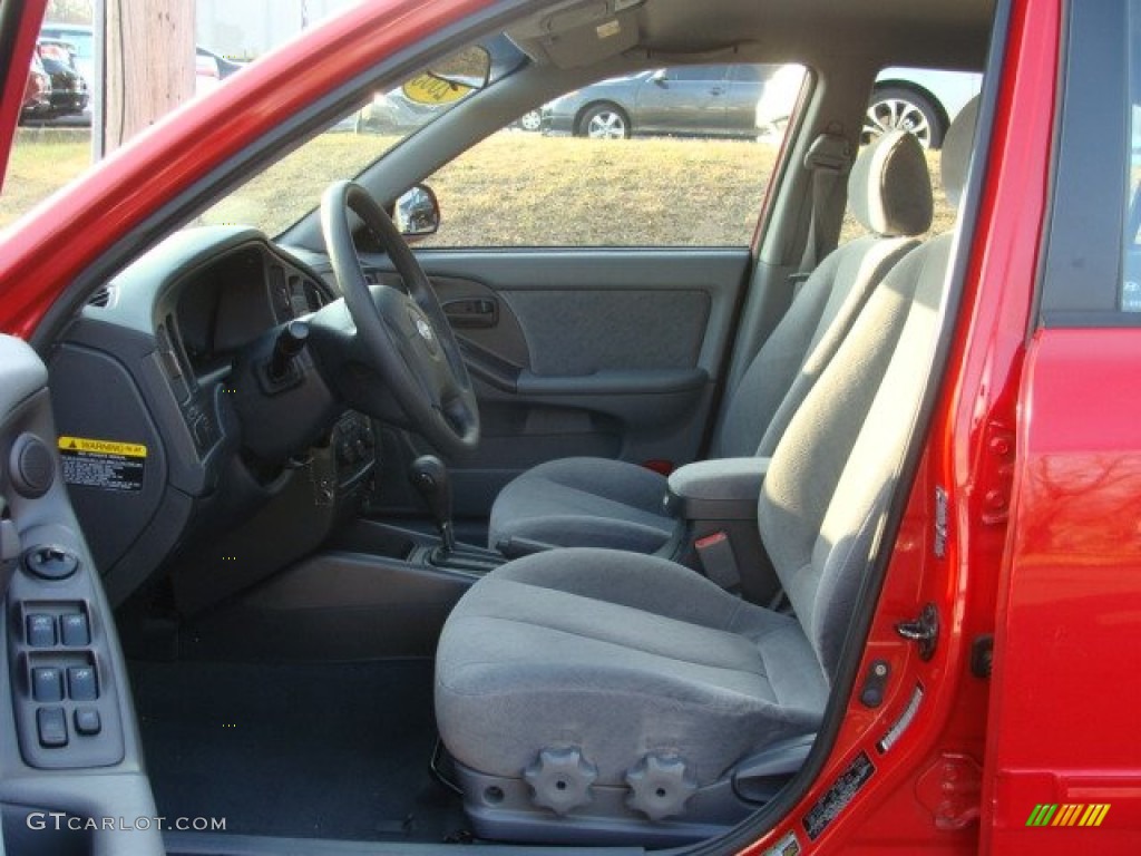 2005 Elantra GT Sedan - Rally Red / Beige photo #10