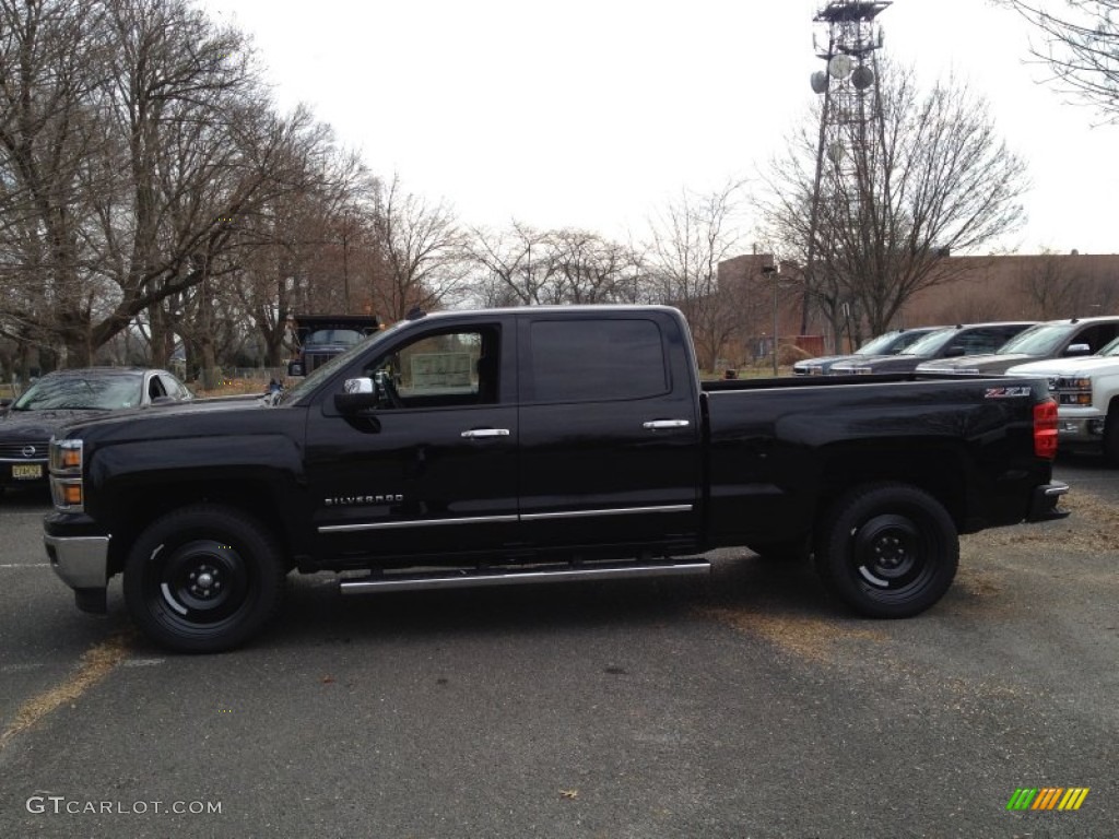 2014 Silverado 1500 LTZ Z71 Crew Cab 4x4 - Black / Jet Black photo #3