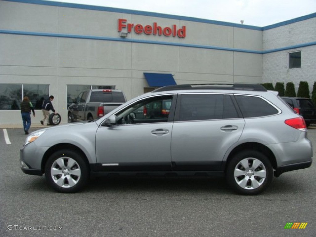 2011 Outback 2.5i Premium Wagon - Steel Silver Metallic / Off Black photo #8