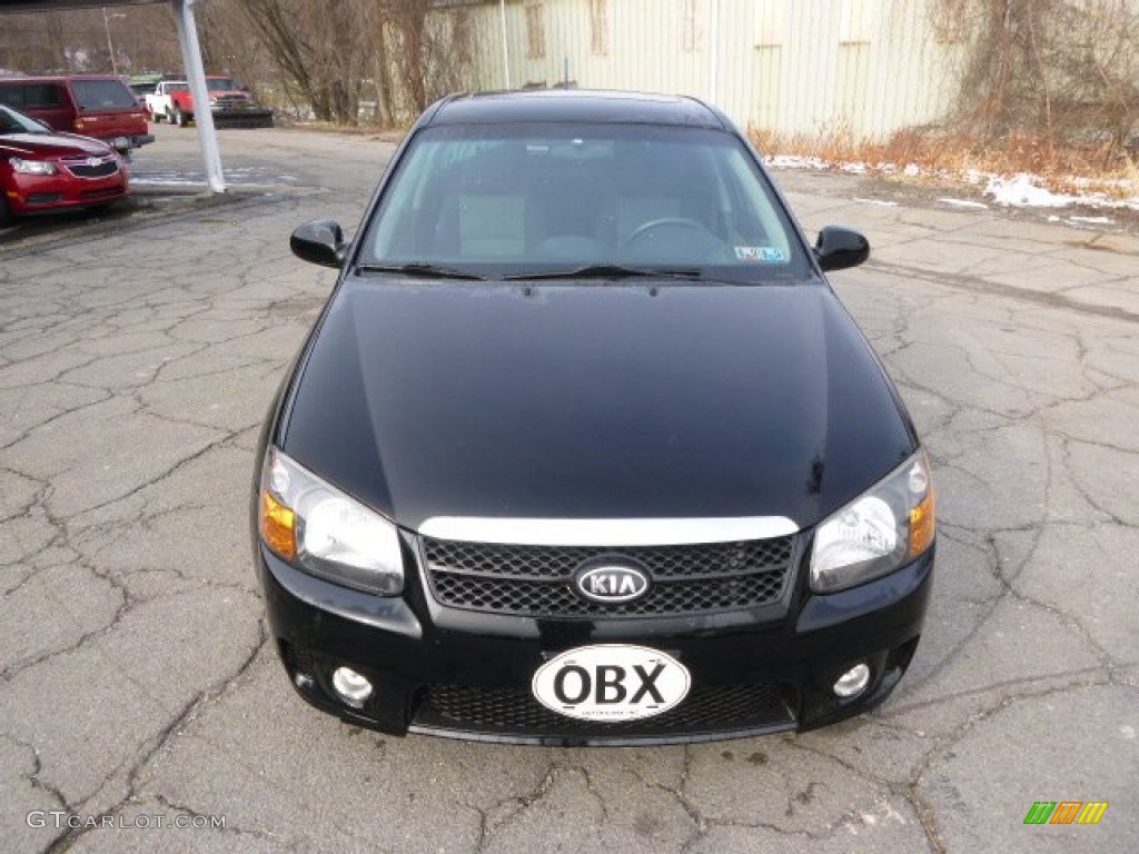 2008 Spectra 5 SX Wagon - Black / Black photo #3