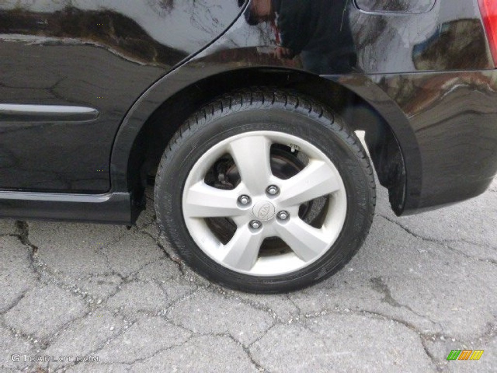 2008 Spectra 5 SX Wagon - Black / Black photo #9