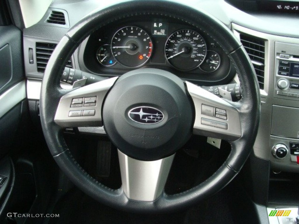 2011 Outback 2.5i Premium Wagon - Steel Silver Metallic / Off Black photo #18