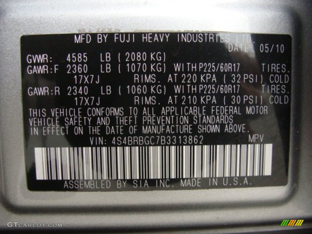 2011 Outback 2.5i Premium Wagon - Steel Silver Metallic / Off Black photo #25
