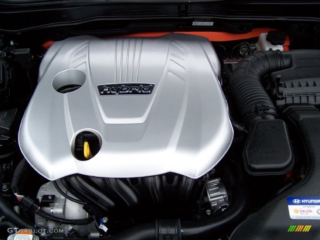 2011 Sonata Hybrid - Midnight Black / Camel photo #6