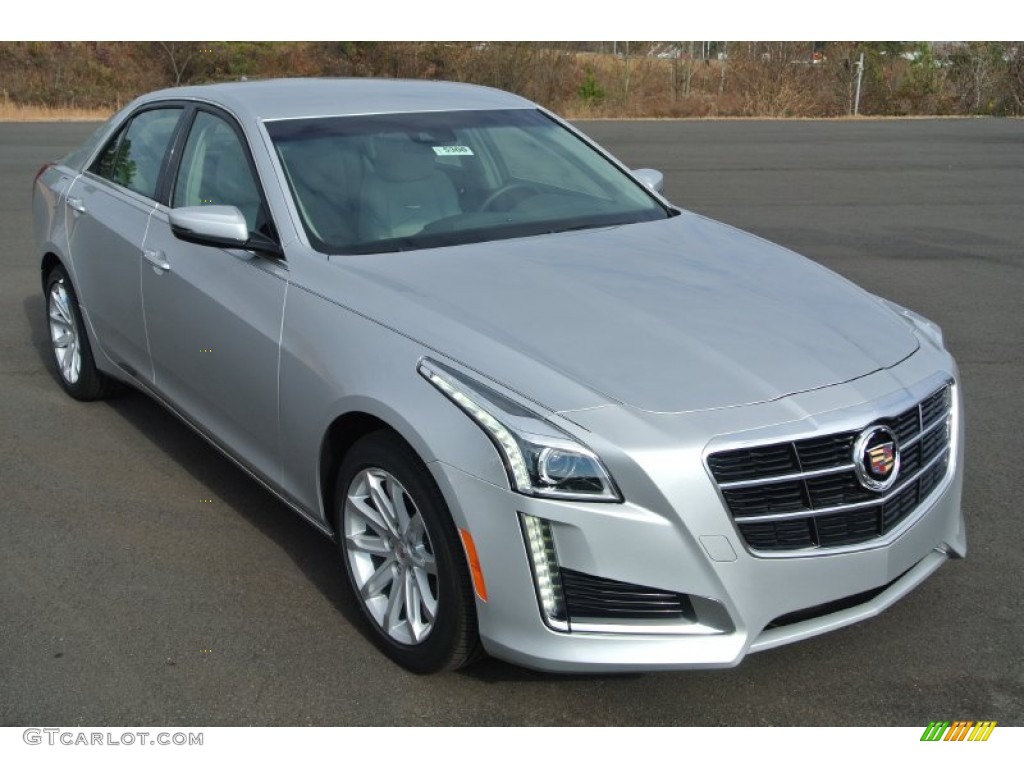 Radiant Silver Metallic 2014 Cadillac CTS Luxury Sedan Exterior Photo #88424619