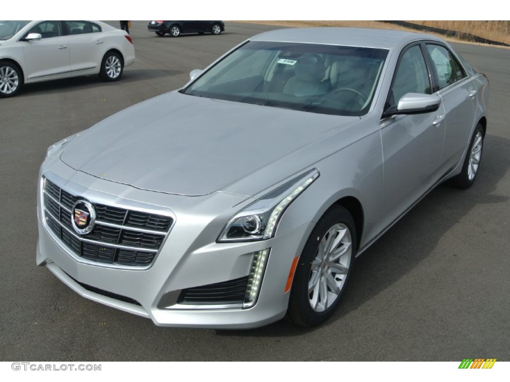 2014 CTS Luxury Sedan - Radiant Silver Metallic / Light Platinum/Jet Black photo #2