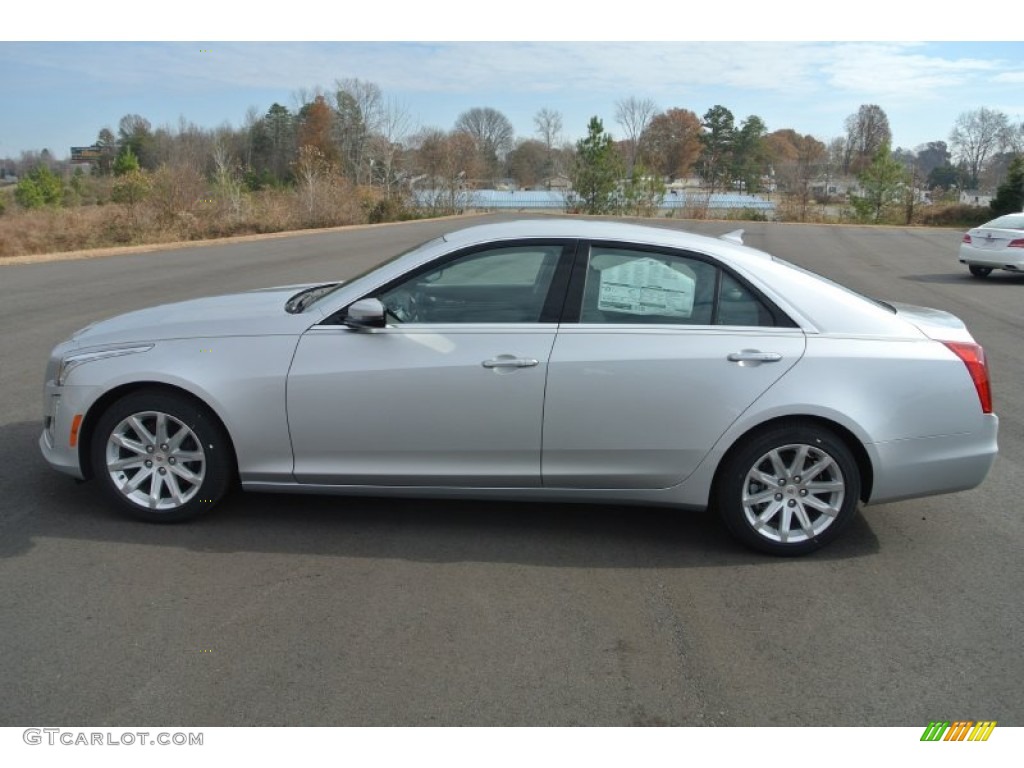 Radiant Silver Metallic 2014 Cadillac CTS Luxury Sedan Exterior Photo #88424667