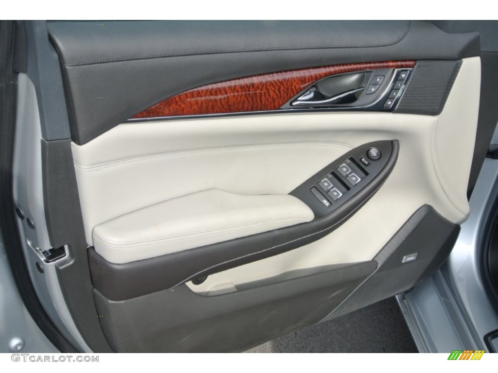 2014 Cadillac CTS Luxury Sedan Light Platinum/Jet Black Door Panel Photo #88424814