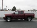 2009 Dark Cherry Red Metallic Chevrolet Silverado 1500 LT Extended Cab 4x4  photo #2