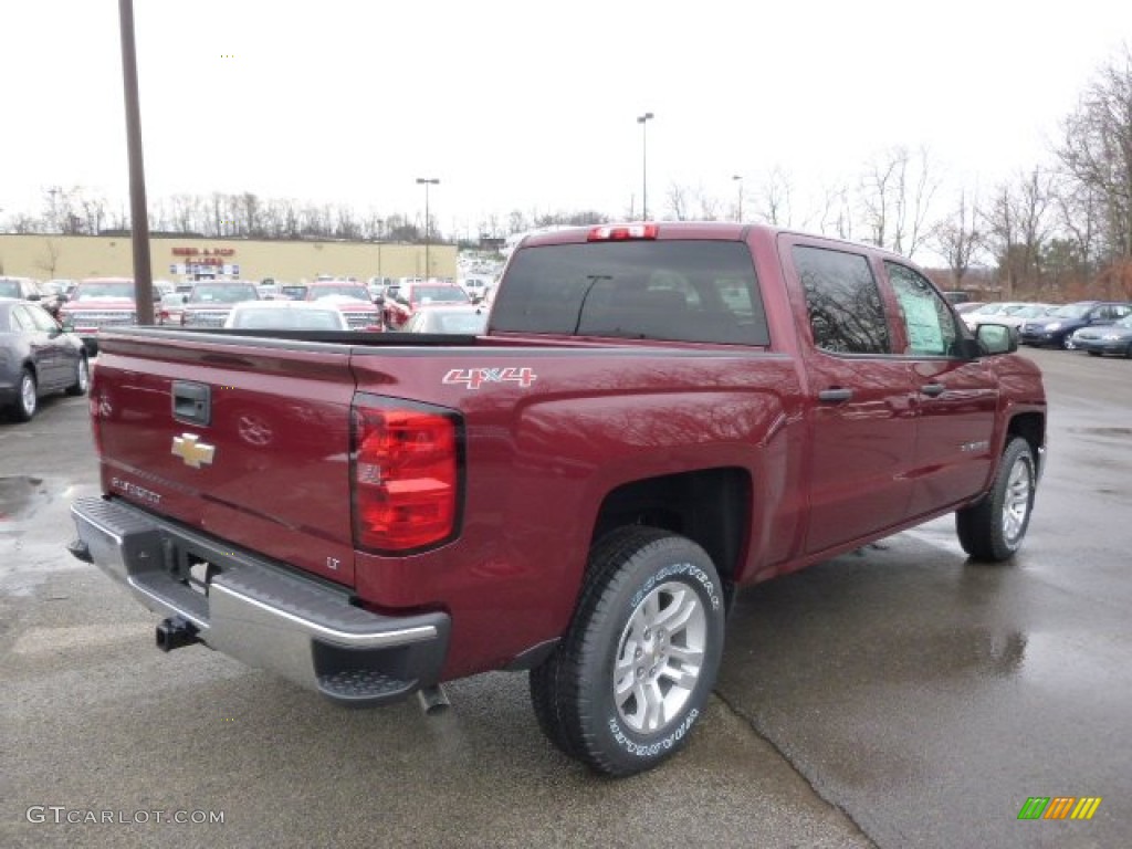 2014 Silverado 1500 LT Crew Cab 4x4 - Deep Ruby Metallic / Jet Black photo #5