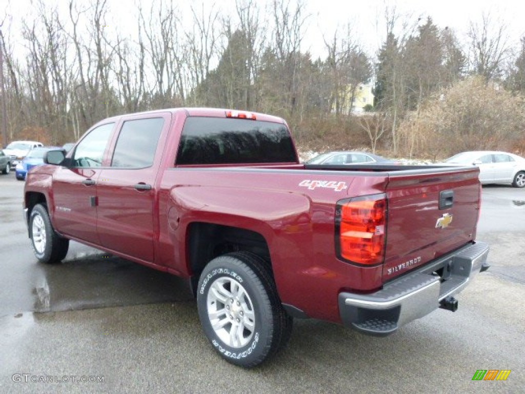 2014 Silverado 1500 LT Crew Cab 4x4 - Deep Ruby Metallic / Jet Black photo #7