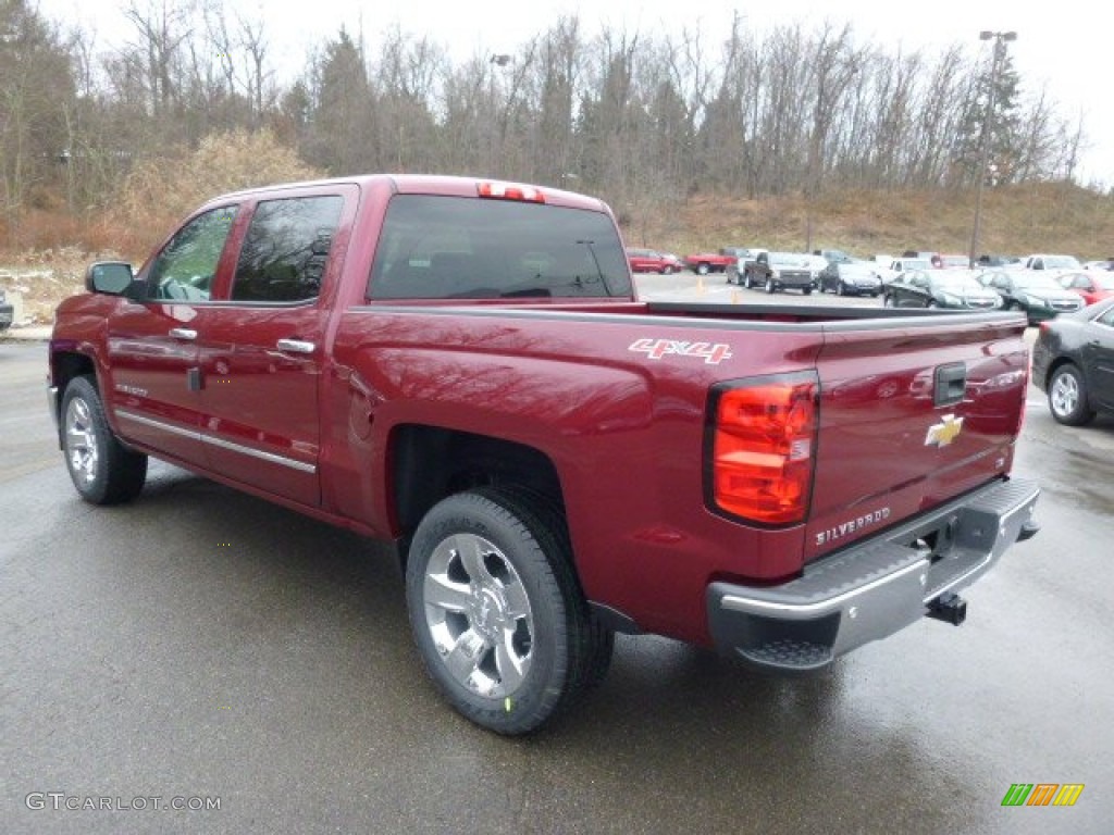 2014 Silverado 1500 LTZ Crew Cab 4x4 - Deep Ruby Metallic / Cocoa/Dune photo #7