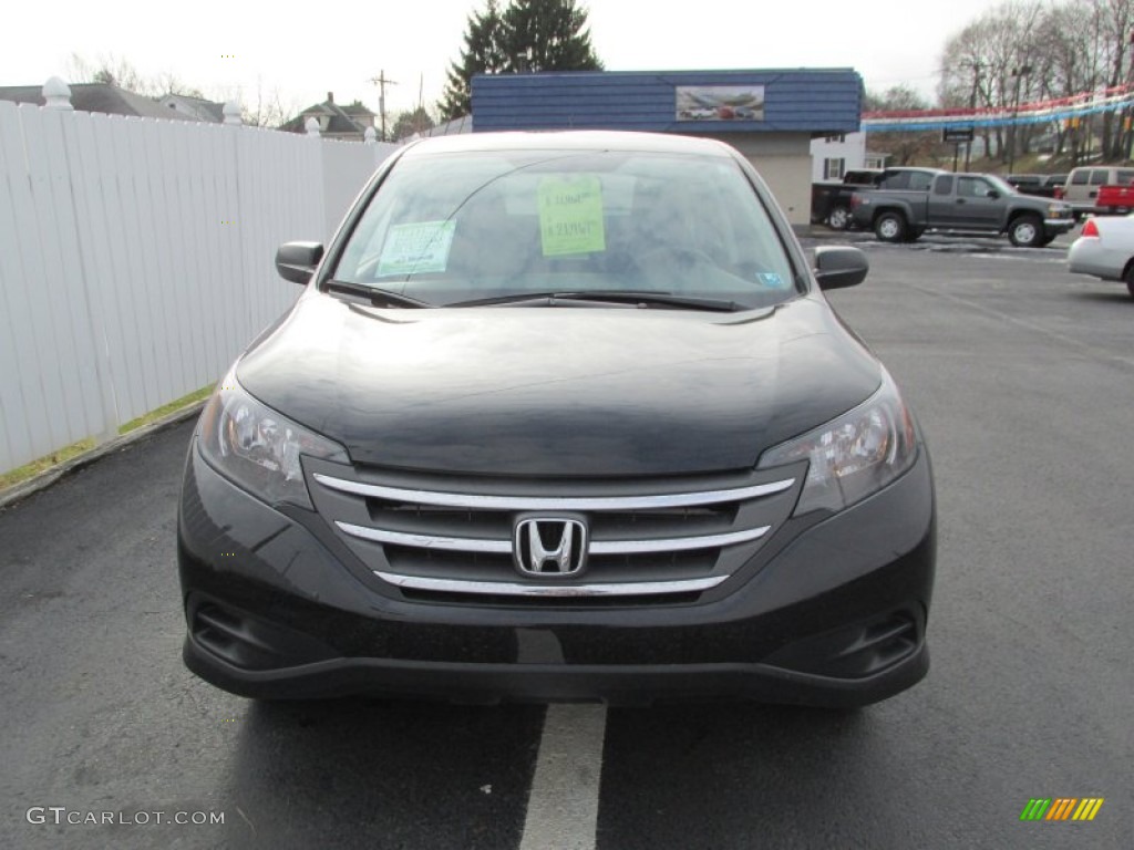 2012 CR-V LX 4WD - Crystal Black Pearl / Black photo #8