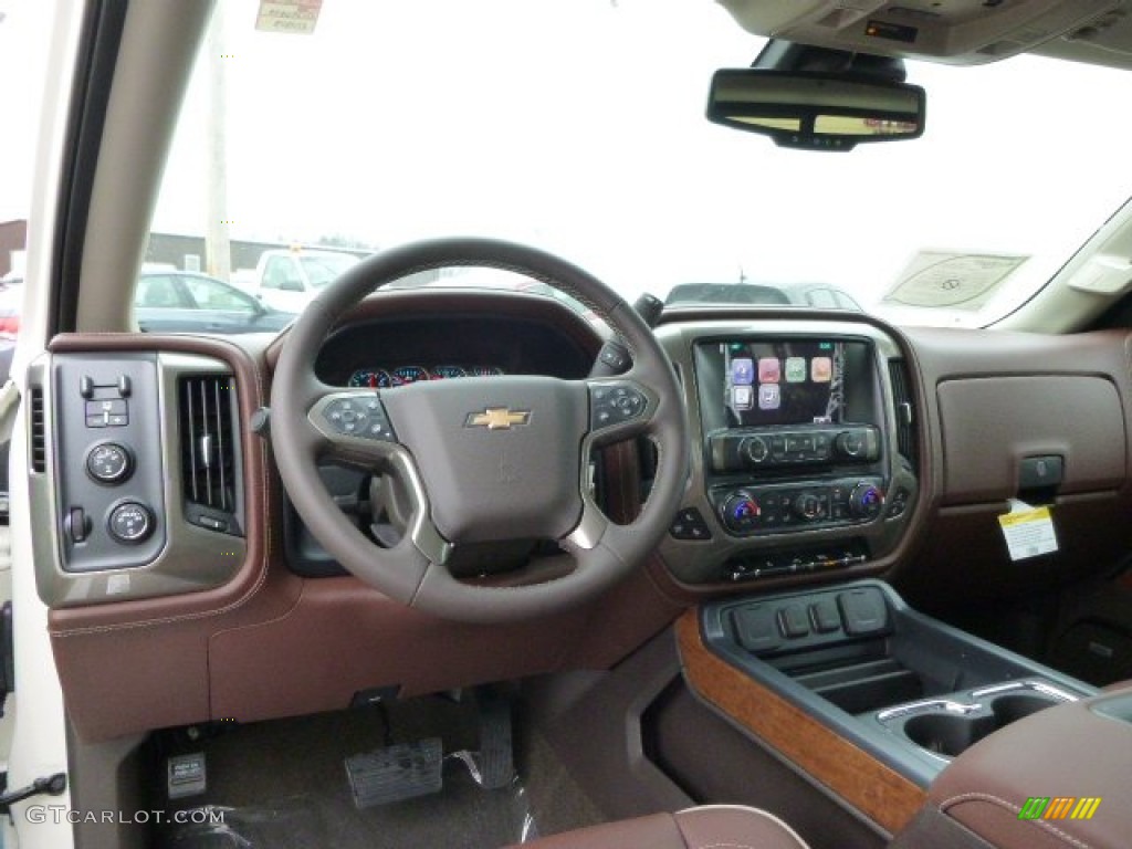 2014 Chevrolet Silverado 1500 High Country Crew Cab 4x4 High Country Saddle Dashboard Photo #88426611