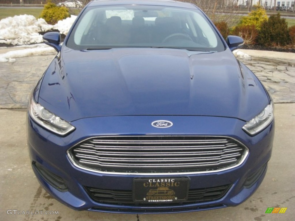 2013 Fusion SE - Deep Impact Blue Metallic / Charcoal Black photo #2