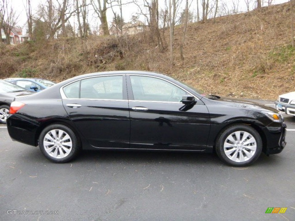 2014 Accord EX Sedan - Crystal Black Pearl / Black photo #6