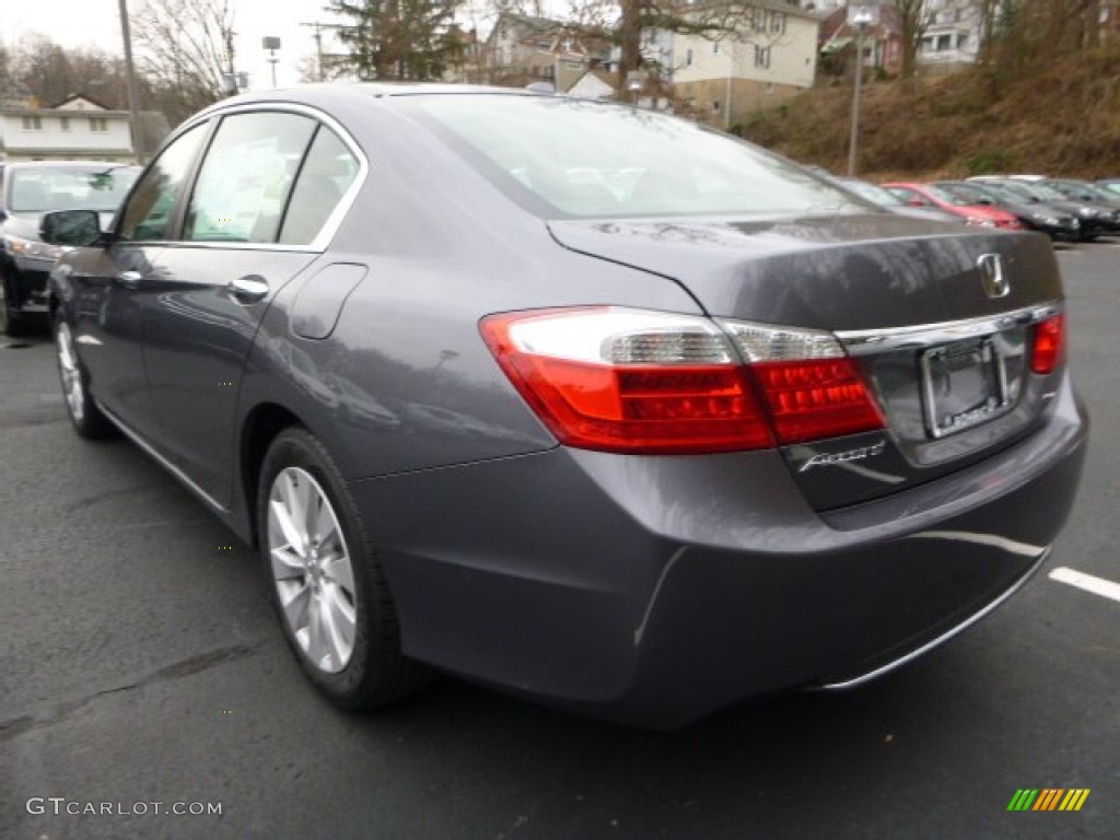 2014 Accord EX-L Sedan - Modern Steel Metallic / Black photo #3