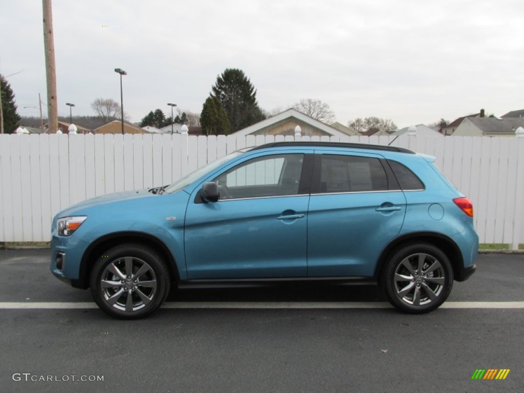 Laguna Blue Metallic 2013 Mitsubishi Outlander Sport LE AWD Exterior Photo #88427127