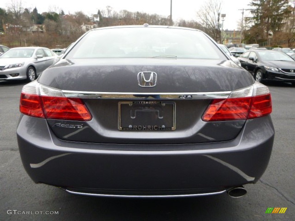 2014 Accord EX-L Sedan - Modern Steel Metallic / Black photo #4