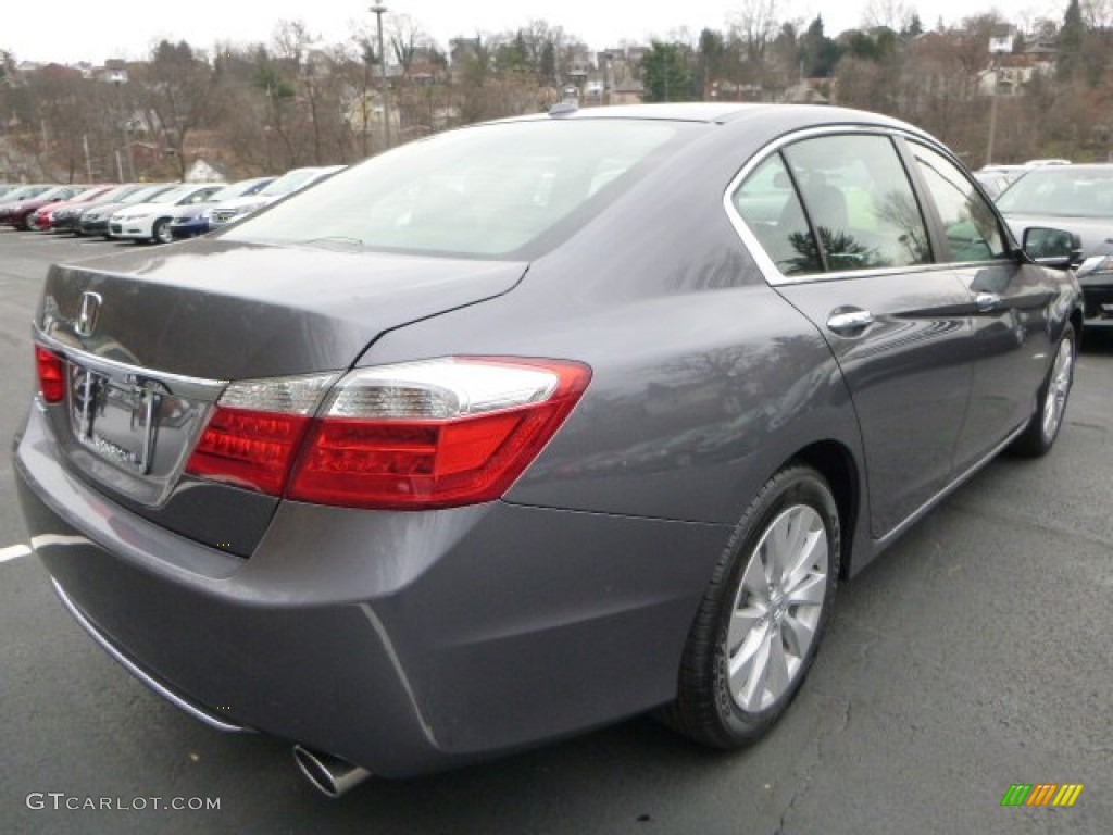 2014 Accord EX-L Sedan - Modern Steel Metallic / Black photo #5
