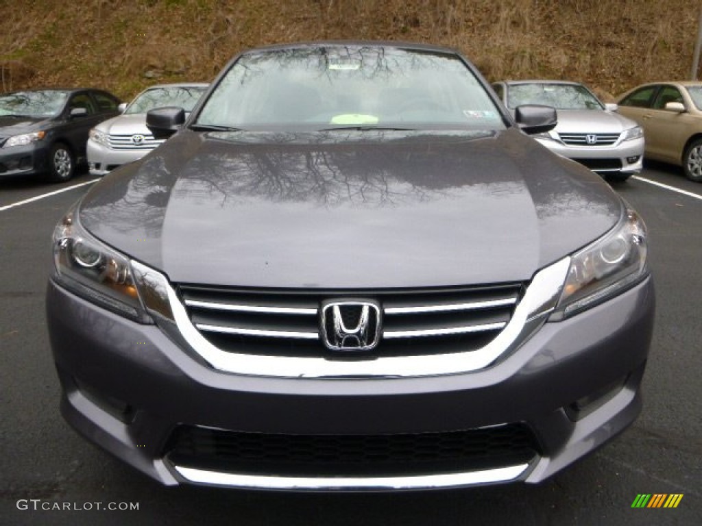 2014 Accord EX-L Sedan - Modern Steel Metallic / Black photo #8