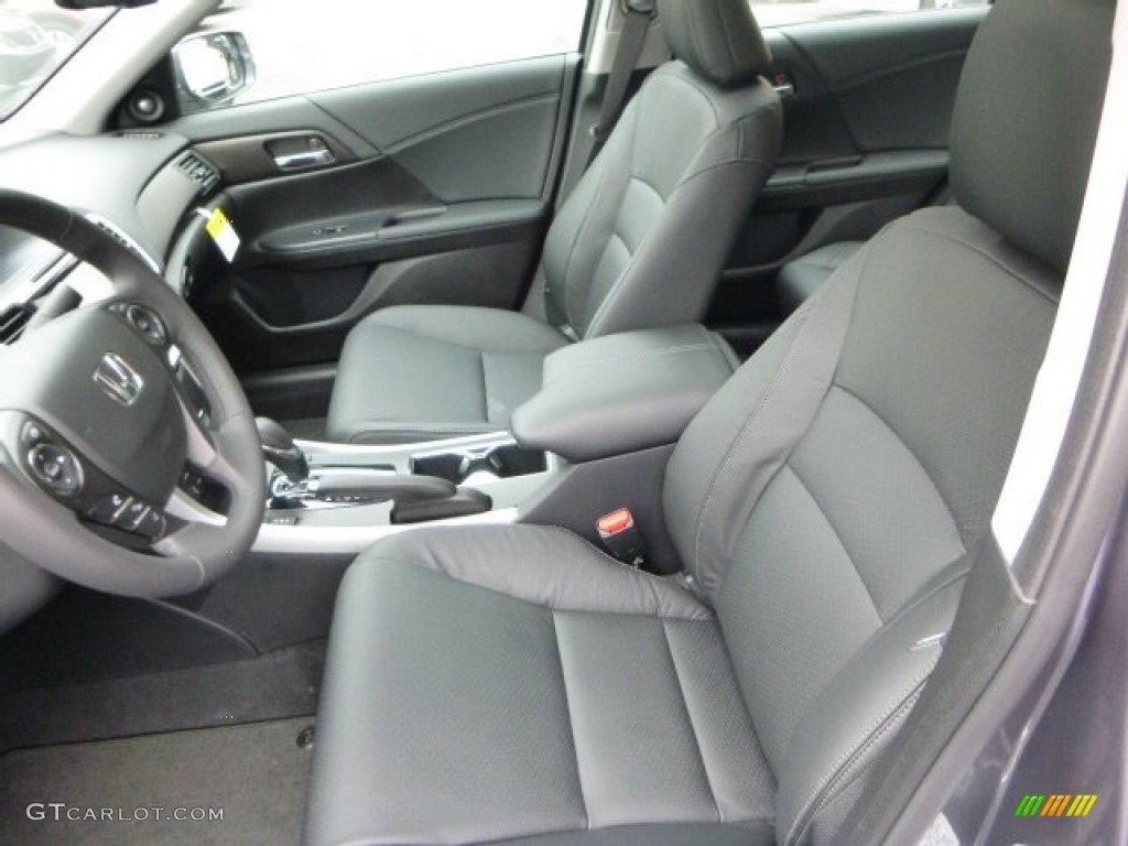 2014 Accord EX-L Sedan - Modern Steel Metallic / Black photo #10